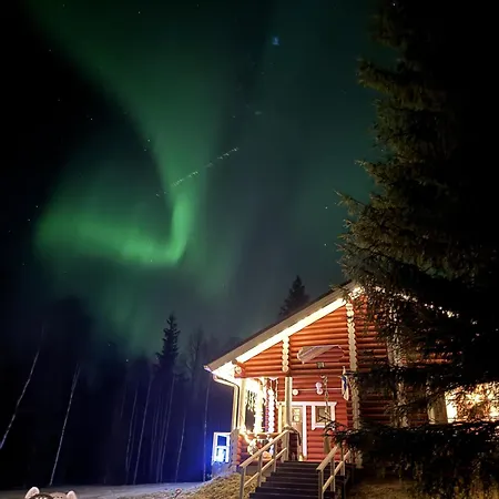 Lapin Villa Hiisi Joen Rannalla Ranua Exterior foto